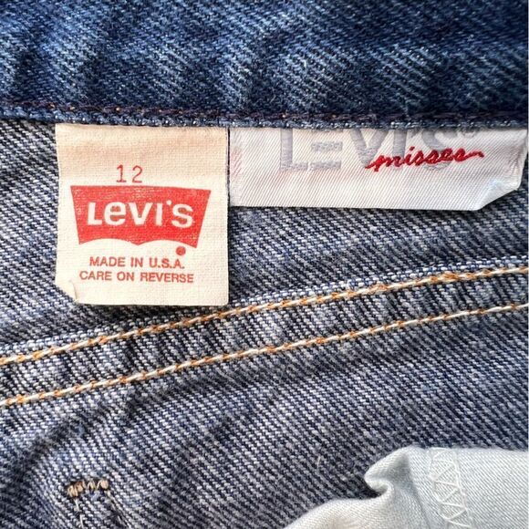 Vintage 80s Levi's Misses Orange Tab Straight Leg High Rise Jeans - Picture 6 of 13